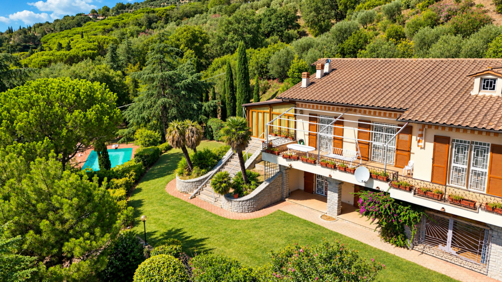 Villa sul Lago Trasimeno con parco privato